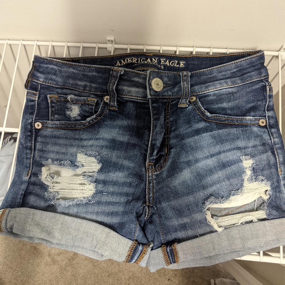American Eagle super stretch midi short